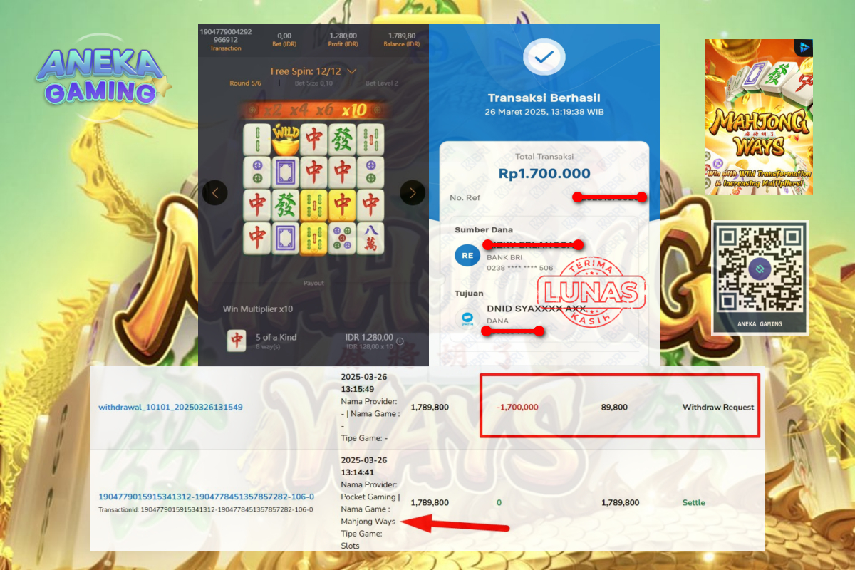 JACKPOT MAIN MAHJONG WAYS 27 MARET 2025