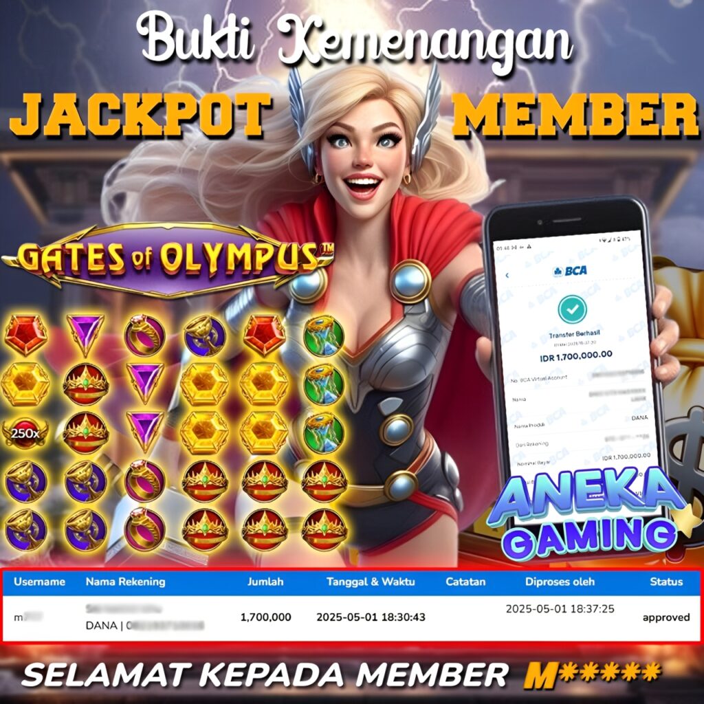JACKPOT MAIN SLOT OLYMPUS MEI 2025